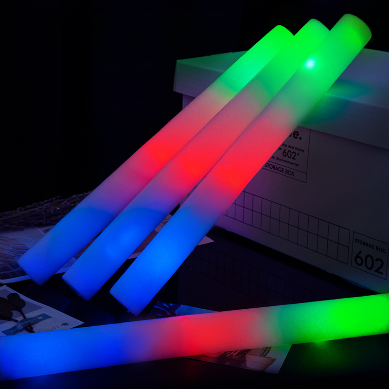 Wedding Supply In Bulk - 20/30/40/60/80/100/120Pcs RGB LED Glow Foam Stick