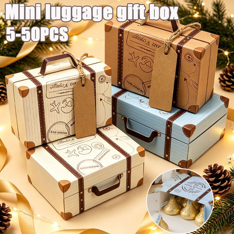 Wedding Favor Box - 5-50PCS Mini Suitcase Gift Boxes European