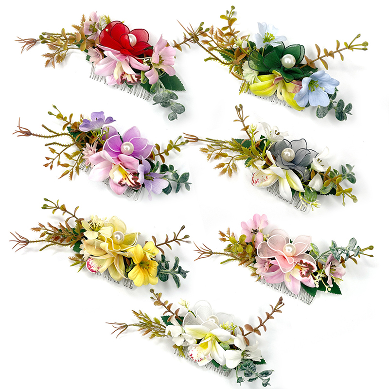 New Women Colorful Flower Hair - đánh giá và giá Wedding Supply Store