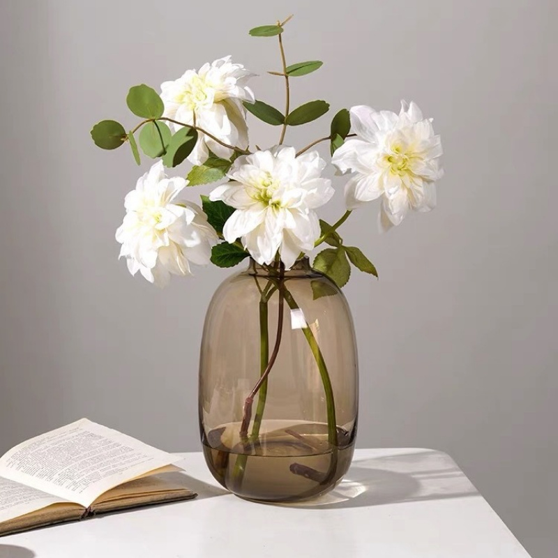 Transparent Glass Vase, Office - đánh giá và giá Centerpiece Vase Tall