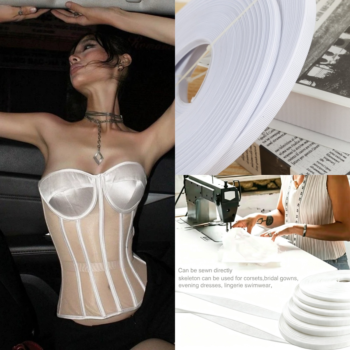 Polyester Fish Boning Tape Cri - đánh giá và giá Wedding Support