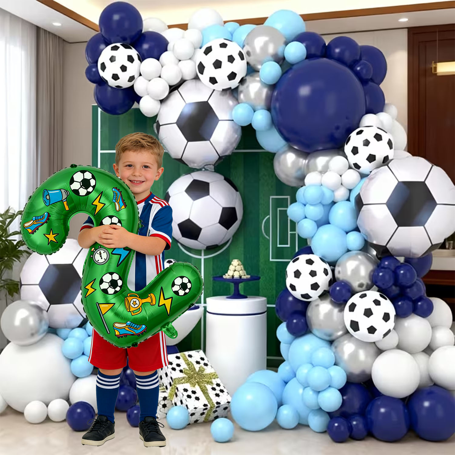 Football-themed Balloon Arch K - đánh giá và giá Wedding Supply Kit