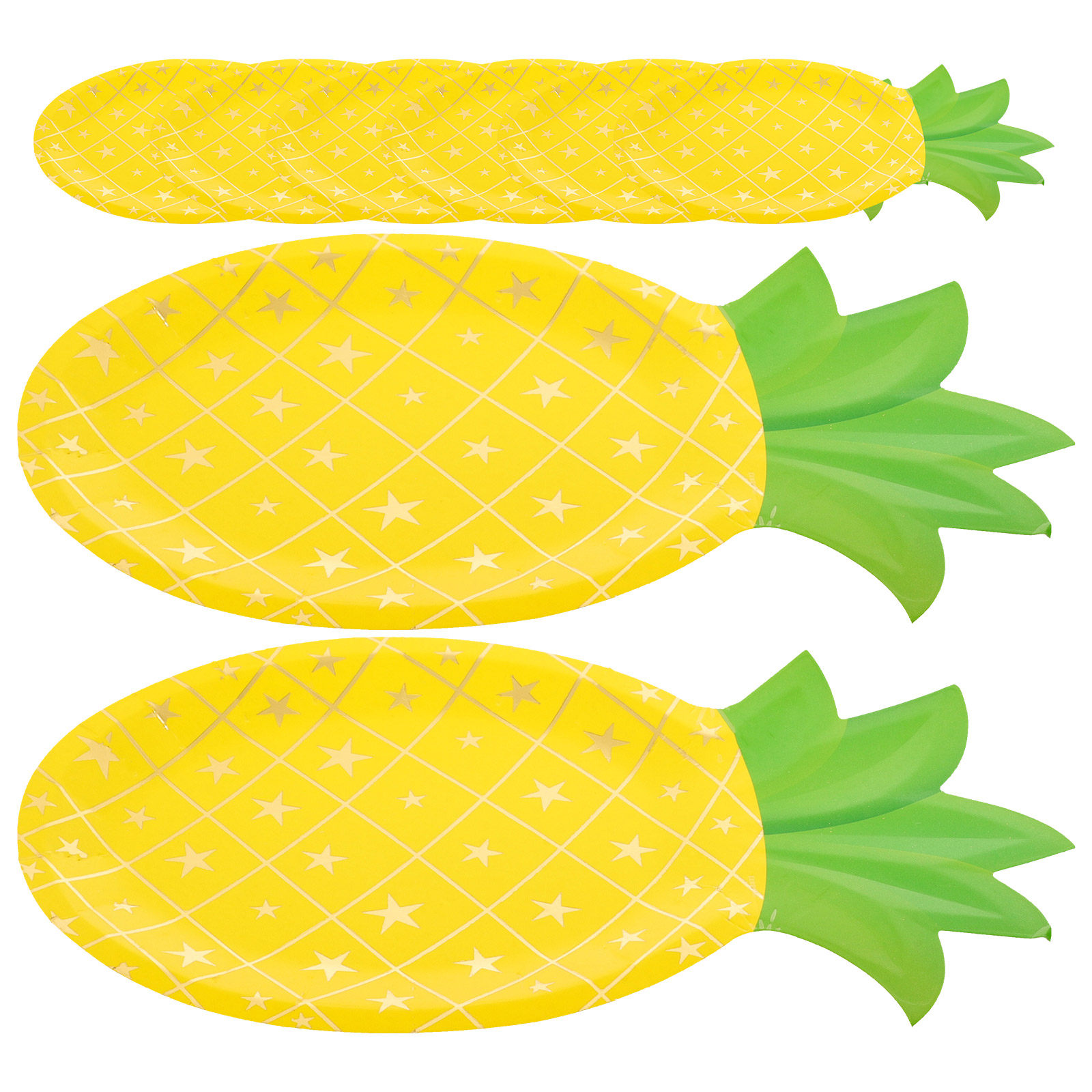 8Pcs Pineapple Paper Plates Di - đánh giá và giá Wedding Supply In Bulk