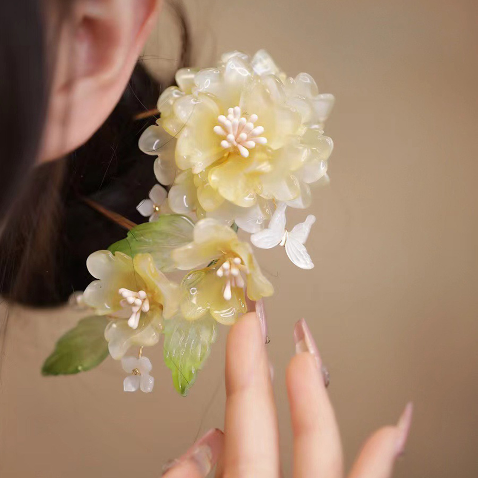 Flower U-shaped Hairpin Chines - đánh giá và giá Wedding Supply Store