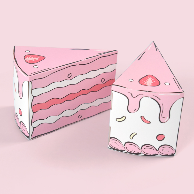 Triangular Cake Shaped Paper G - đánh giá và giá Wedding Packaging