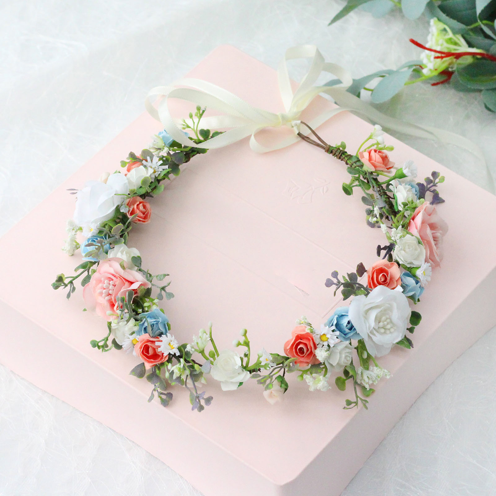 Flower Crown Wreath Bride Garl - đánh giá và giá Wedding Supply Store