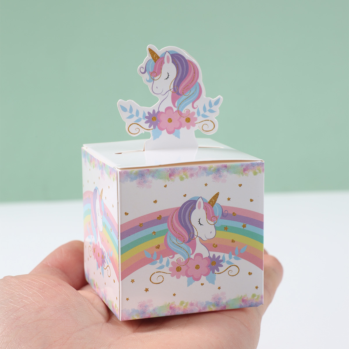 12/24pcs Unicorn 3D Paper Cand - đánh giá và giá Wedding Favor Box